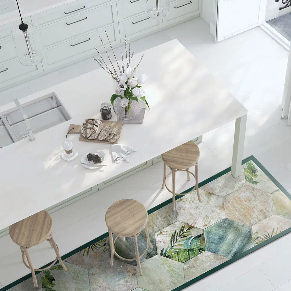 Διάδρομος διακόσμησης κουζίνας ή μπάνιου από ανθεκτικό μουσαμά