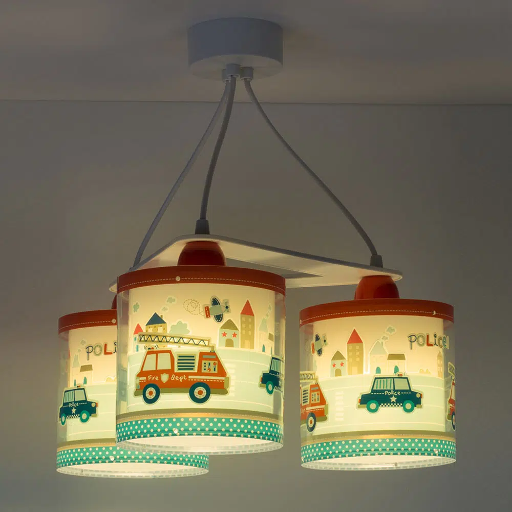Police παιδικό φωτιστικό τρίφωτο κρεμαστό