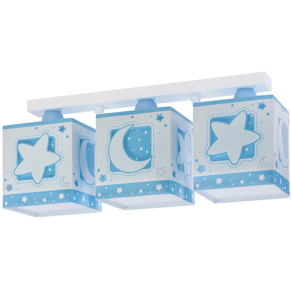 Moonlight Blue παιδικό φωτιστικό τρίφωτο οροφής
