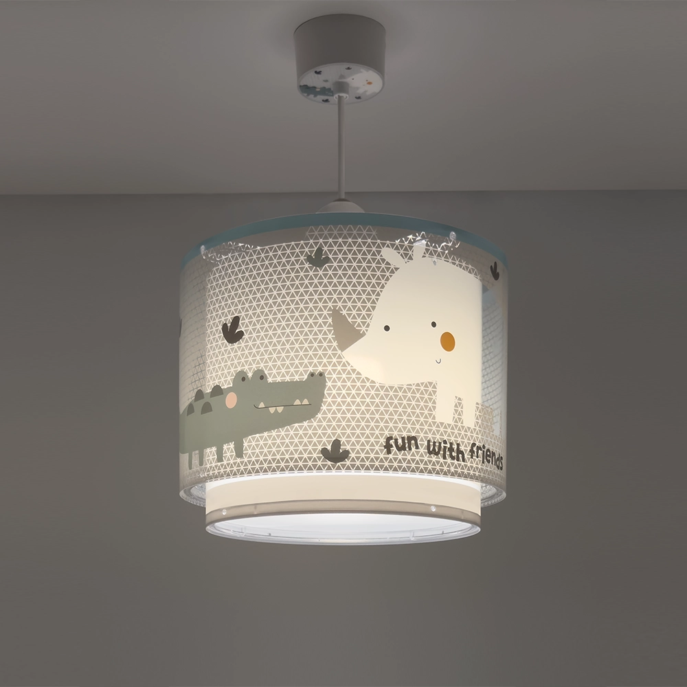 Rhino and Croco κρεμαστό παιδικό φωτιστικό