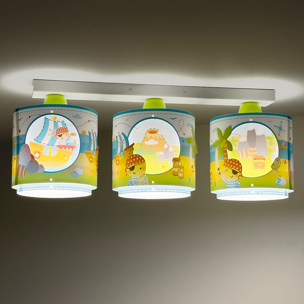 Pirate Island παιδικό τρίφωτο φωτιστικό